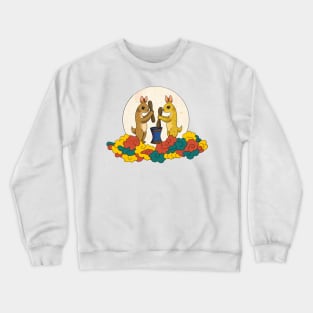 Minhwa: Moon Rabbit A Type (Korean traditional/folk art) Crewneck Sweatshirt